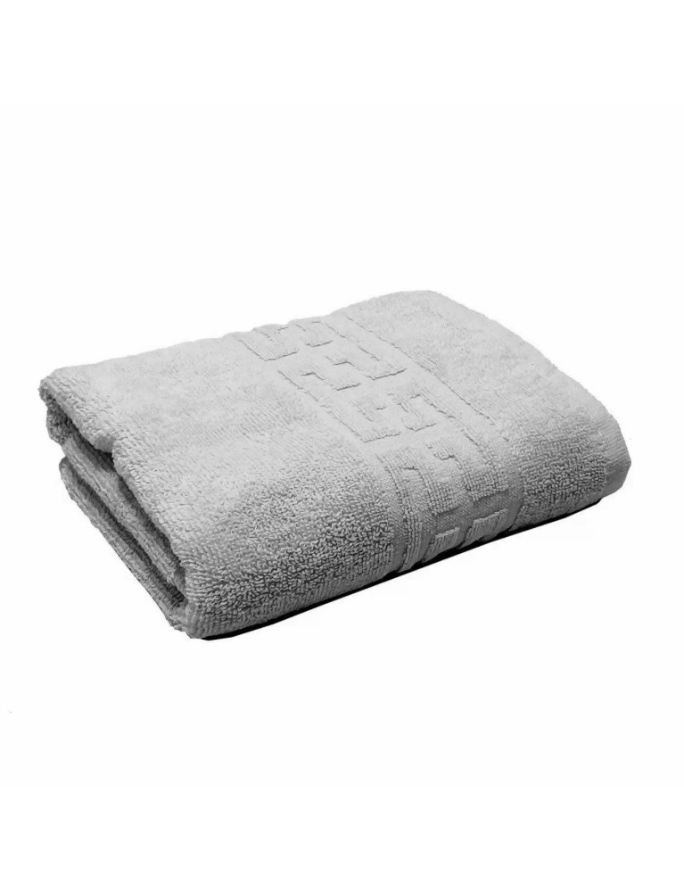 Prosop colorat model grecesc pentru baie, culoare gri 50x90cm