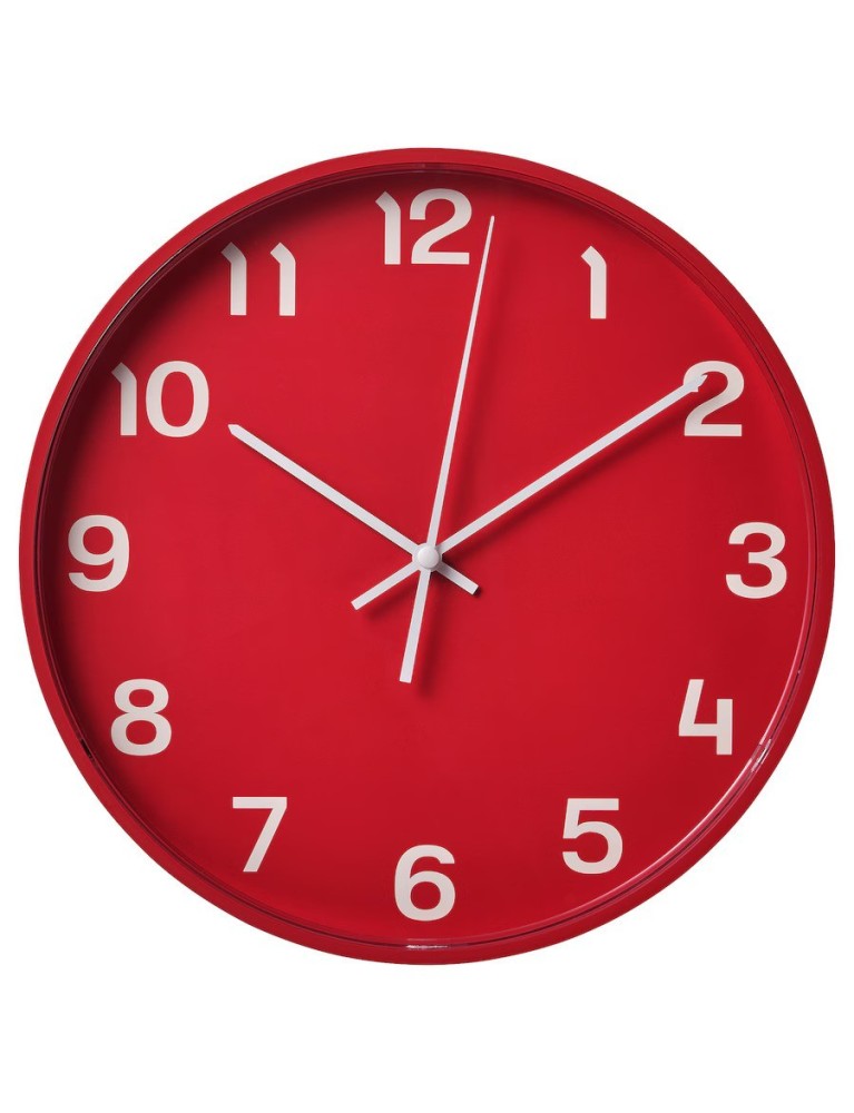 Ceas perete, roşu, 28 cm