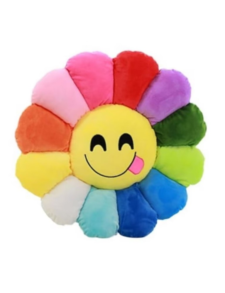 Perna floare decorativa, Fata zambitoare, Multicolora, 50 cm