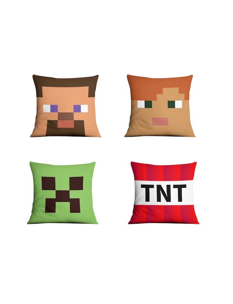 Husa de perna pentru joc Minecraft,  4 piese, Inchidere cu fermoar