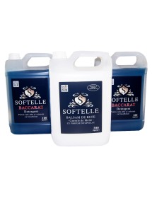 Pachetul cu 2 x 5L Detergent Baccarat + 5 L Balsam de rufe